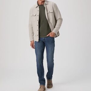 PAIGE federal straight denim stretch jeans